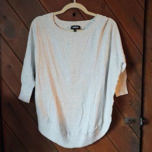 Express circle hem sweater NWT